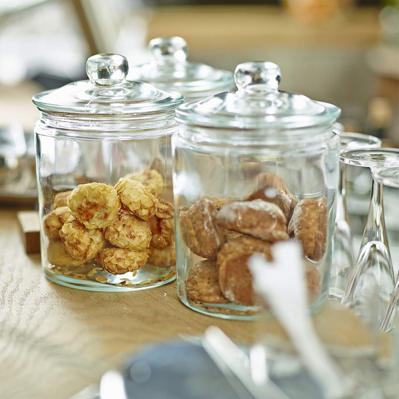 Glass Jars 32oz,Maredash Candy Jar with Lid For Household,Food Grade