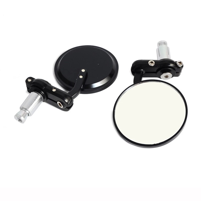 KEEPDSGN Universal Round Covex Mirrors For Cafe Racer Motorcycle Bar