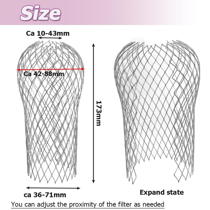 Mesee 8 Pack Downspouts Gutter Guard, Aluminum Downspout Filter, 3.5