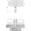 ABUS DFS95 W AL0125 317194 Window Lock for Double Wing