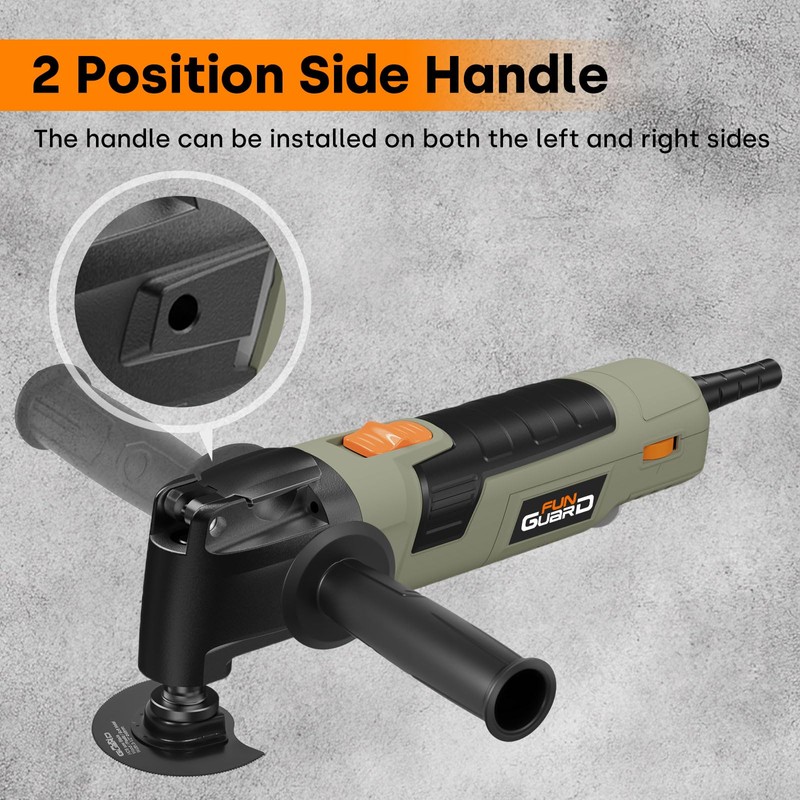 Funguard Oscillating Tool 300W, 6 Variable Speeds 22000 OPM Electric