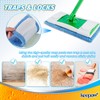 KEEPOW Microfiber Mop Pads for Swiffer Sweeper Mops, Reusable &