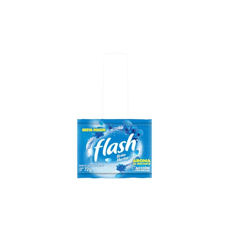Flash Pastilla Sanitara En Gancho Brisa Marina 72gr