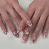 Domiya Nail Tips, 24 Pieces, Ballet, Autumn and Winter, Nail