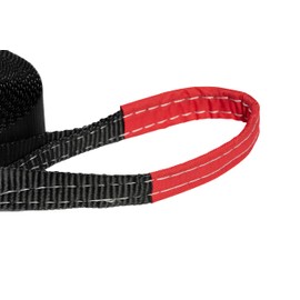 HiGear Tow Strap 4 Ton 2in 30 ft Polyester Rope with 2 Loops 8000 9000 lbs Break Strength Towing Recovery Light Vehicles by Alfa Wheels (Black, 2in 30ft (2x30))