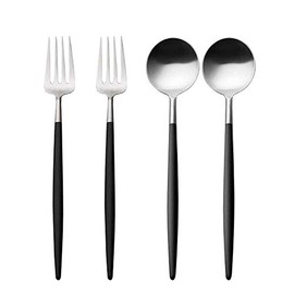 CUTIPOL GOA Black 4-Piece Dinner Set (2 Forks, 2 Spoons), Unboxed