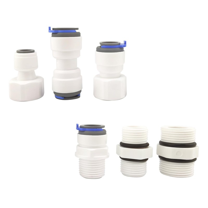 Qrity RO Water Filter Fitting, 1/2 Inch Male Thread to