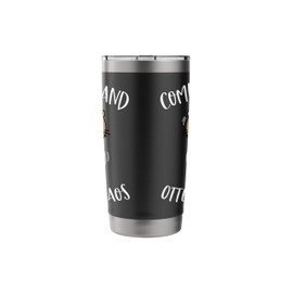 Complete and Otter Chaos Funny Cute Sea Otter Pun Stainless Steel Insulated Tumbler