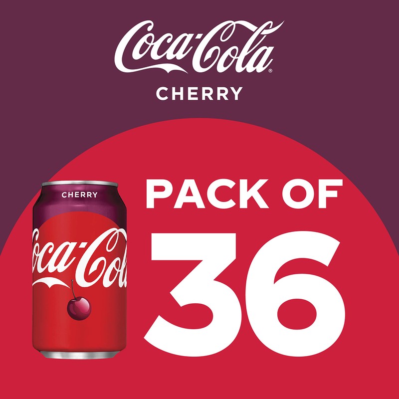 Coca-Cola Fridge Pack Bundle, Cherry, 12 Fluid Ounce