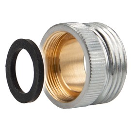 tecuro | Adapter Adaptor Transition Piece | for Tap Spouts | AG 3/4 to Female Thread M22 x 1 | Brass | Chrome | 4699112