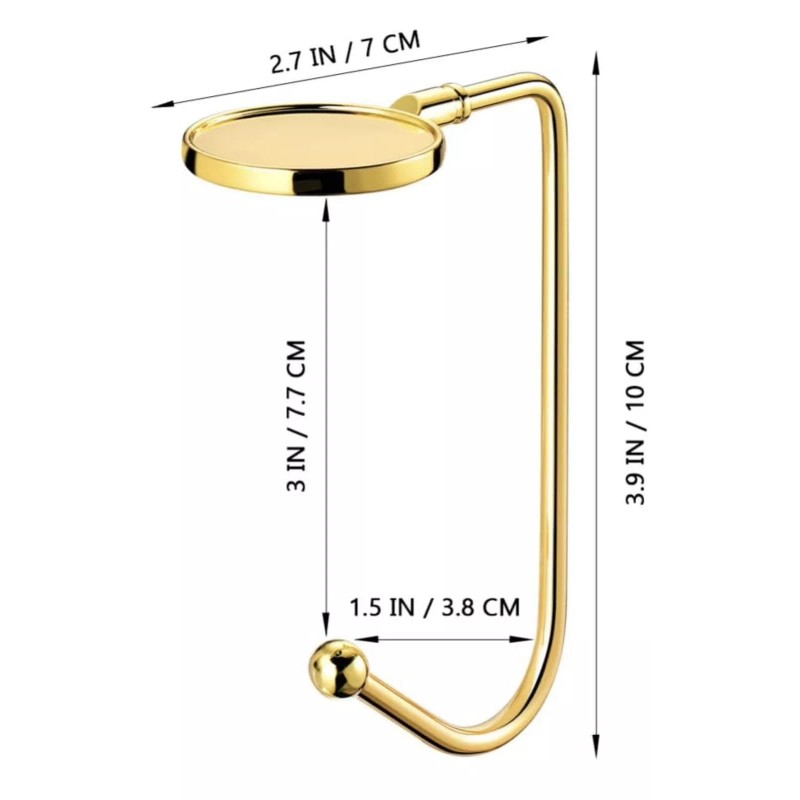 GRIP Christmas Stocking Holders, Purse/Bag Holders Non-Slip Safety Grip Golden