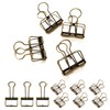 10pcs Skeleton Binder Clips, Hollow Bronze Metal Binder Clips Metal