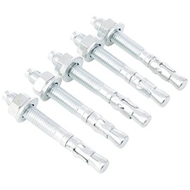 AHC K-ZYTB12100B5 M12 x 100 mm Through Bolts - Zinc Plated (Pack of 5)