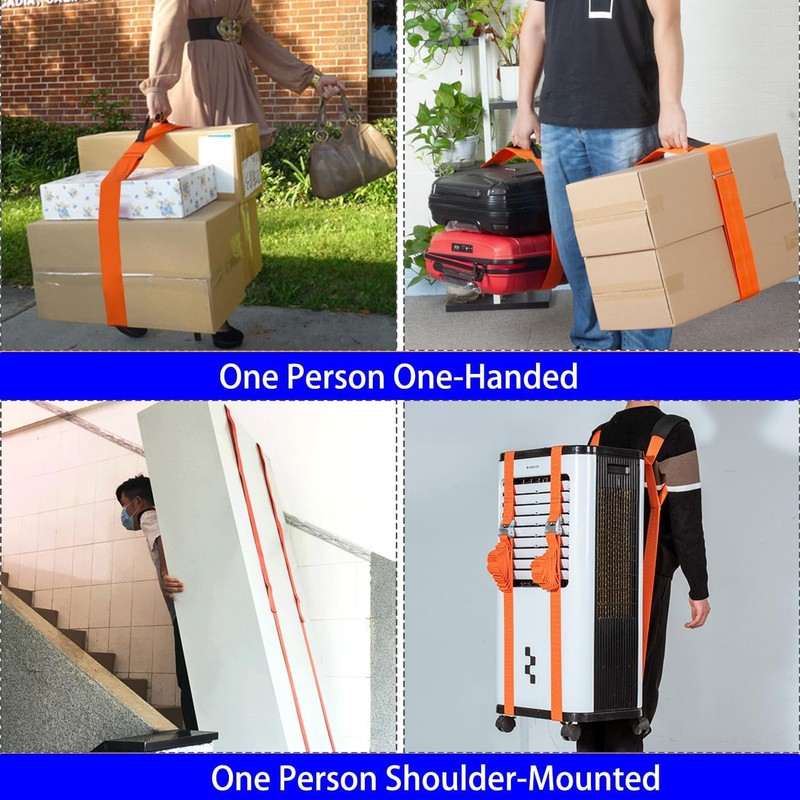 Moving Shoulder Straps, One-Person Shoulder Lifting and Moving Straps Adjustbale