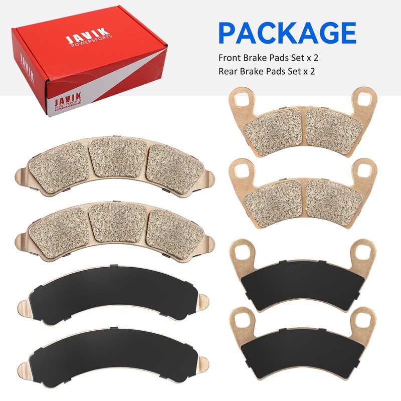 Front & Rear Brake Pads Sintered for Polaris RZR-Turbo-R RZR-PRO-R