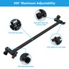 Lordear shower Head Extension Arm Black 11 Inch Wall Mounted