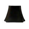 Royal Designs, Inc. Rectangle Cut Corner Hardback Lamp Shade, HB-810-12BLK/GL,