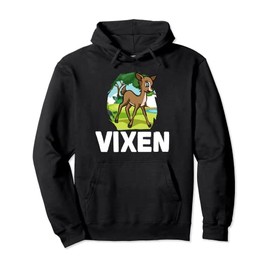 Christmas Santa's Reindeer Lazy Costume Vixen Pullover Hoodie