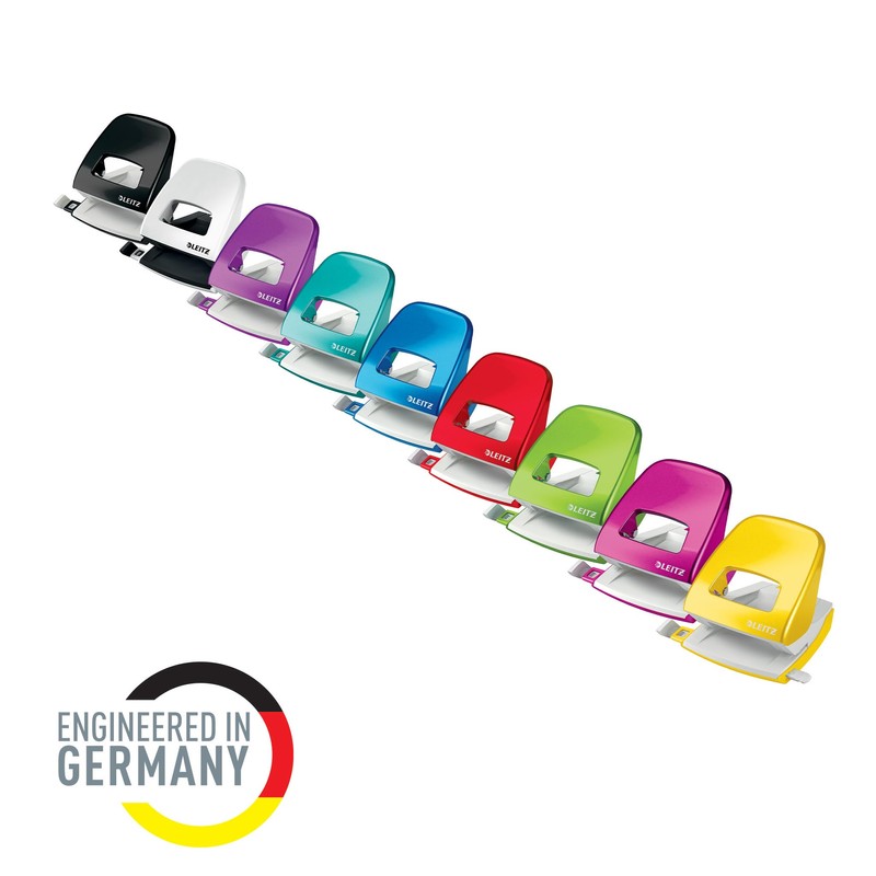 Leitz 50081054 Hole Punch, 30 Sheets, Guide Bar with Format