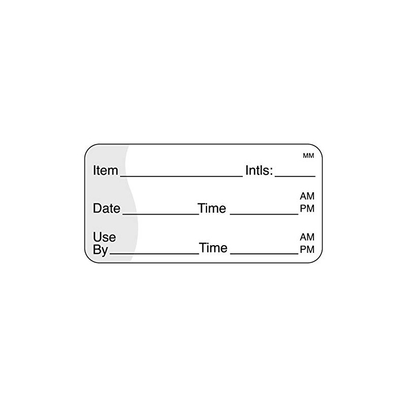 DayMark Safety Systems-IT110117 Removable Item/Date/Time Use-by Shelf-Life Label, 1" x
