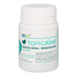 Zeyco Topicaína Benzocaína 20% Menta Frasco 30g Zeyco
