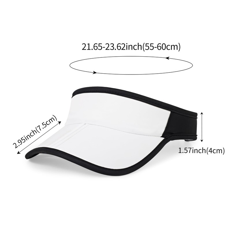 HH HOFNEN Sports Sun Visor Hats Men Women Foldable Brim