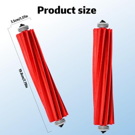 1 Set Replacement Rollers Compatible with Roomba s9 (9150), s9 Plus (9550), S7, S7+, S7 Max Ultra, S7 MaxV, S7 MaxV Plus, S7 MaxV Ultra Series Vacuum Cleaner Multi-Surface Rubber Brushes