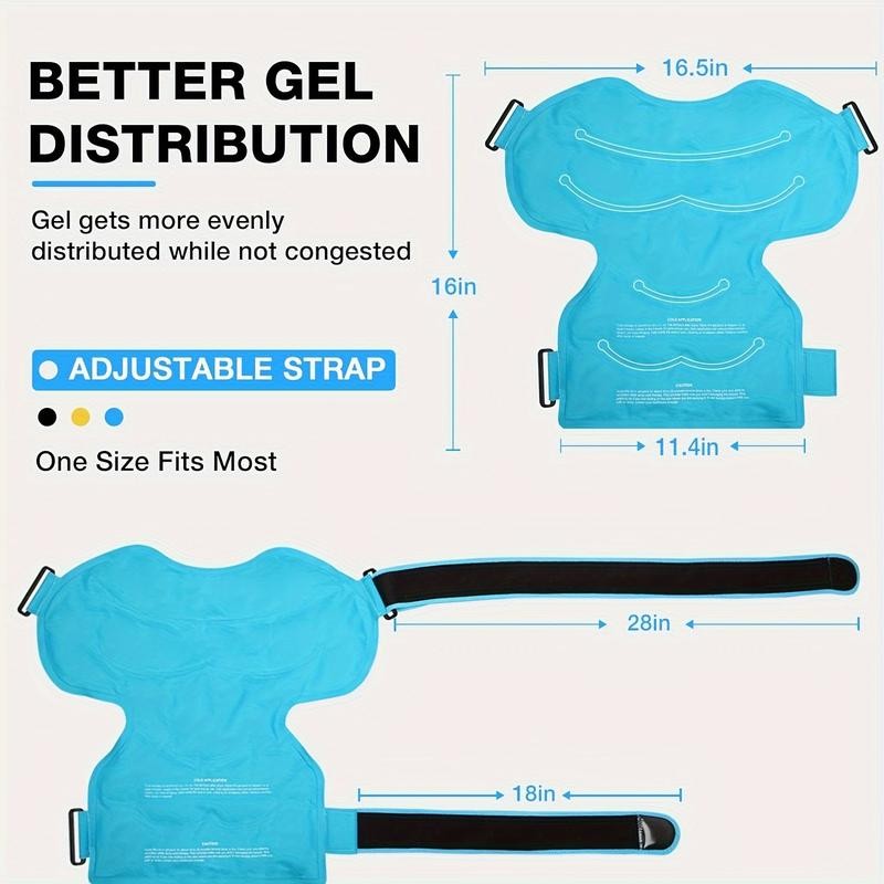 Shoulder Ice Pack Rotator Cuff, Reusable Shoulder Wrap Large Gel