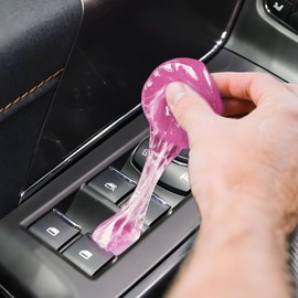 Car Cleaning Gel,Reusable Car Cleaning Putty for Interior Detailing, Car Cleaning Supplies, Auto Detailing Tools, Car Slime for Dust Removal, Car Accessories Interior, Car Cleaning Kit(Pink, 0.8 OZ)