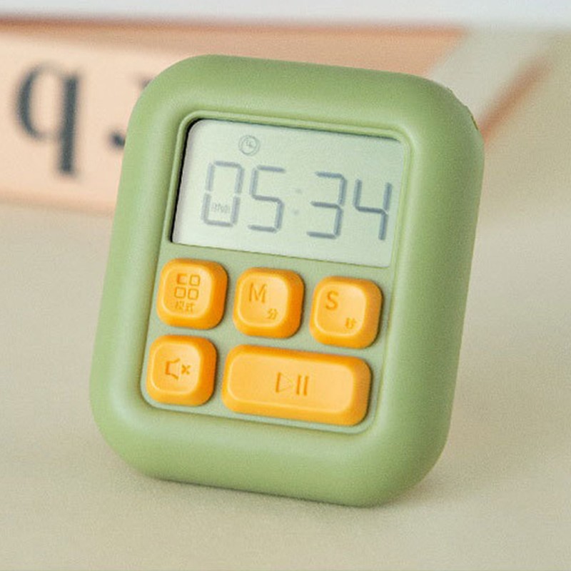 Digital Kitchen Timer Cute Precise Magnetic Easy Operation Clear Alarm