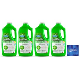 Bacteriostatic Humidifier Water Treatment – Comprehensive Humidifier Cleaning Solution – Universal Humidifier Water Additive – Odorless Humidifier Descaler Solution – Effective Treatment (4 pack)