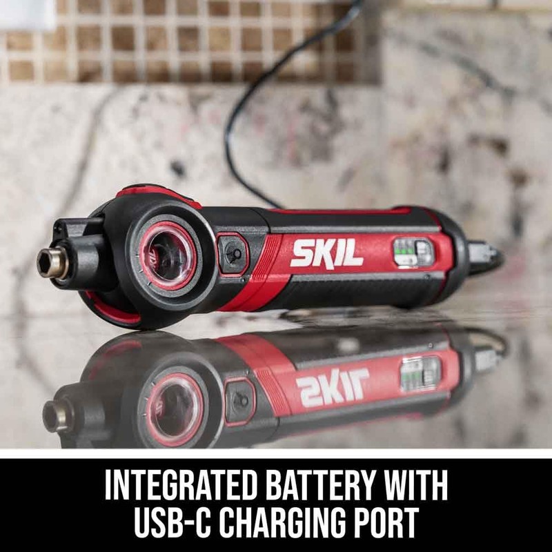 SKIL Twist 2.0 Rechargeable 4V Screwdriver with Pivoting Head, Torque