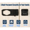 Litensh Household Cabinet Password Lock Hasp Locks Stainless Steel Combination