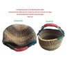 AFRICAN MARKET BASKET BOLGA FROM GHANA MEDIUM 11-13" ACROSS (Colors
