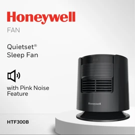Honeywell QuietSet™ Sleep Personal Fan with Pink Noise, Black, HTF300