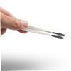 VICASKY 5pcs Stamp Collecting Tweezers Flat Grip Craft Tool for