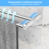 KLJKPA 24 Inch Towel Racks for Bathroom Wall-Mount, 3-Tier, Brushed