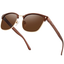 BIRCEN Polarized Sunglasses for Men UV - Protection Classic Shades for Driving Sports Fishing with Al-Mg Metal Frame