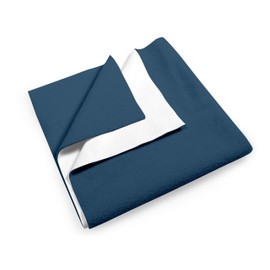 Waterproof Mattress Protector for Adults and Kids, Reusable Mattress Protector (Navy Blue, 19 x 27 Inch)