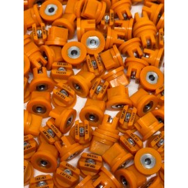TeeJet TP11001VS Spray Tip, 0.087-0.12 GPM, 30-60 psi, Stainless Steel - Orange