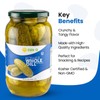 Sun Q Kosher Whole Dill Pickles, 34fl oz | Crisp,