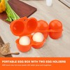 plplaaoo Egg Box 2 Eggs Transport Box, Egg Storage Box,