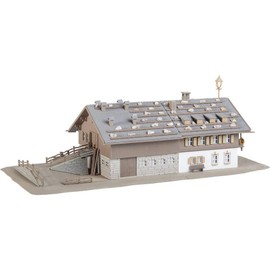 Faller FA232199 Großer Alpenhof mit Scheune Modellbausatz, verschieden, Jugendliche ab 14 Jahren , 255 x 125 x 92 mm