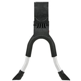 Hebie Unisex – Erwachsene Zweibeinständer 690, schwarz/Silber, 28"