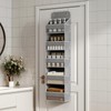 LAMU 1 Pack Over The Door Organizer Hanging with 5