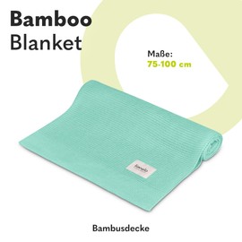 Lionelo Bamboo Blanket, Baby Blanket, Cuddly Blanket, Lightweight Bamboo Blanket, Changing Mat, 100% Cotton, Natural, Soft, Antibacterial, Hypoallergenic, from 1st Day of Life, 100 x 75 cm