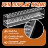 HESHUYU Acrylic Pen Display Holder 24-Slots 12mm Pen Display Stand