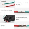Teansic 100 Pcs Non Insulated Butt Connectors, AWG 14-12 Uninsulated