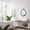 FEUFOAM Irregular Wall Mirror Small Wood Frame Wall Mounted Mirrors