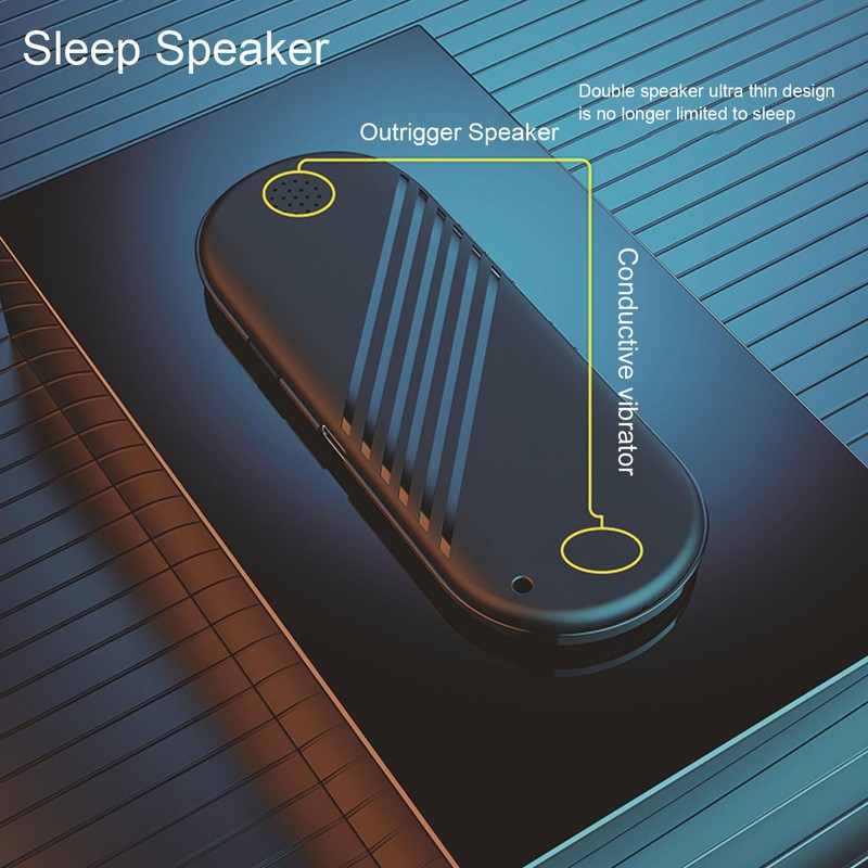 Under Pillow Speaker, Sleep Longer with Sleep Sounds, Multifunctional Stereo